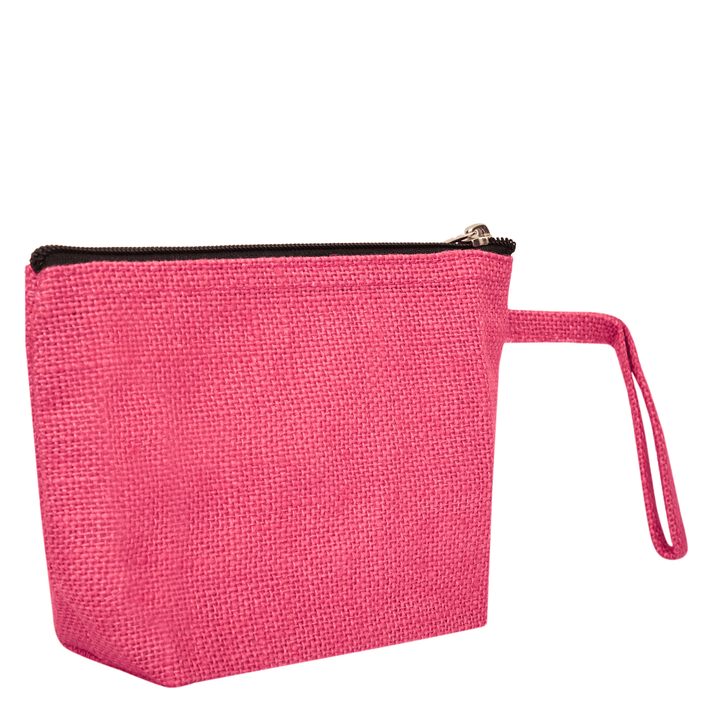 Colourful Jute Cosmetic Bags – Flat-Bottom Zippered Pouches for Makeup & Toiletries (Packs of 6)