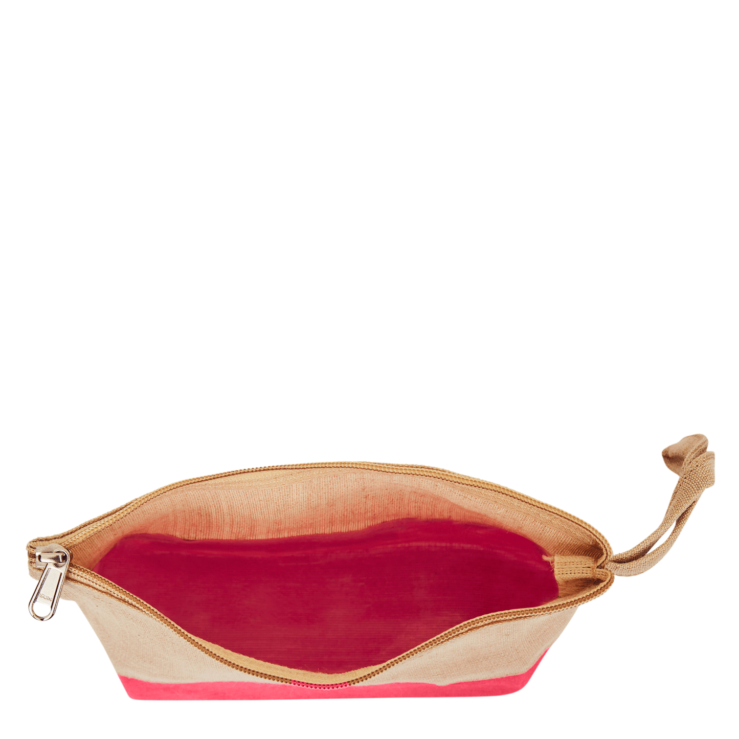 Jute Cosmetic Pouches – Travel-Friendly Zippered Burlap Bags for Makeup & Toiletries (Packs of 4)