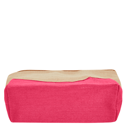 Jute Cosmetic Pouches – Travel-Friendly Zippered Burlap Bags for Makeup & Toiletries (Packs of 4)