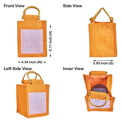 Colored Burlap Gift Bags Jute Pouches, Perfect for Christmas, New Year, Thanks Giving (7-Pack )