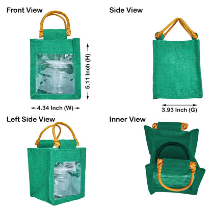 Burlap Gift Bags  – Natural Jute Pouches for Wedding, Christmas, New Year, Parties, Birthday Gifts (Packs of 7)