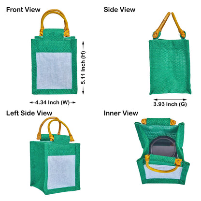 Colored Burlap Gift Bags Jute Pouches, Perfect for Christmas, New Year, Thanks Giving (7-Pack )