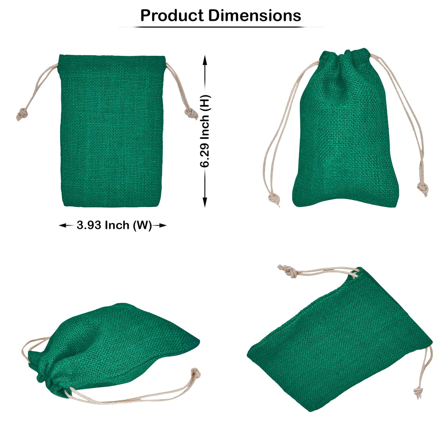 Coloured Burlap Gift Bags – Reusable Jute Drawstring Pouches for Weddings, Birthdays, Christmas, New Year, Thanks Giving (8 PCS)