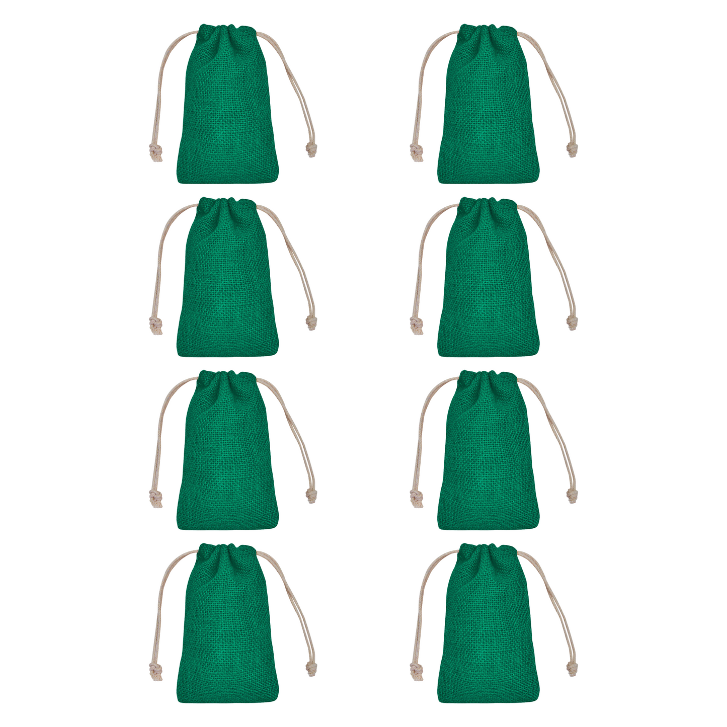 Coloured Burlap Gift Bags – Reusable Jute Drawstring Pouches for Weddings, Birthdays, Christmas, New Year, Thanks Giving (8 PCS)