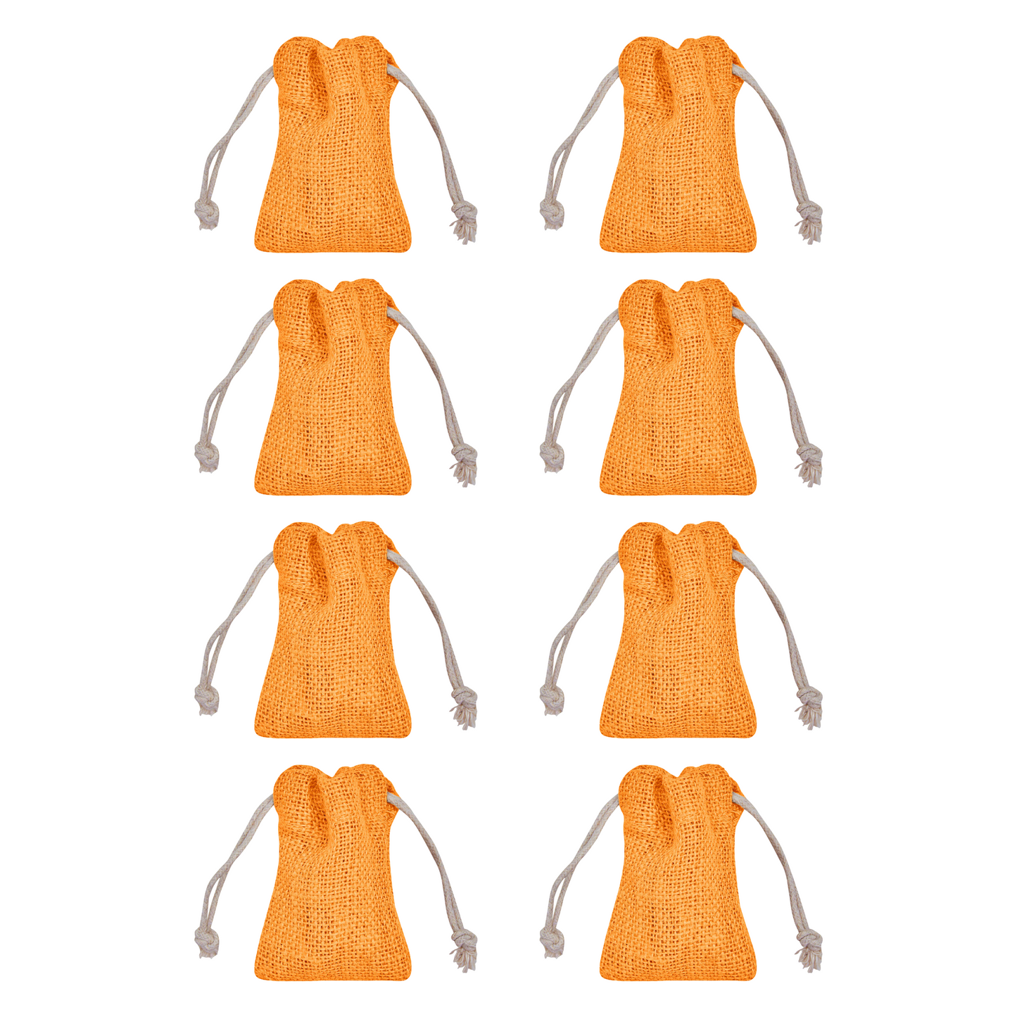 Coloured Burlap Drawstring Bags –  Small Jute Pouches for Wedding, New Year, Birthday Weddings & Christmas Gifts (8 PCS)