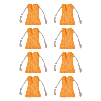 Coloured Burlap Drawstring Bags –  Small Jute Pouches for Wedding, New Year, Birthday Weddings & Christmas Gifts (8 PCS)