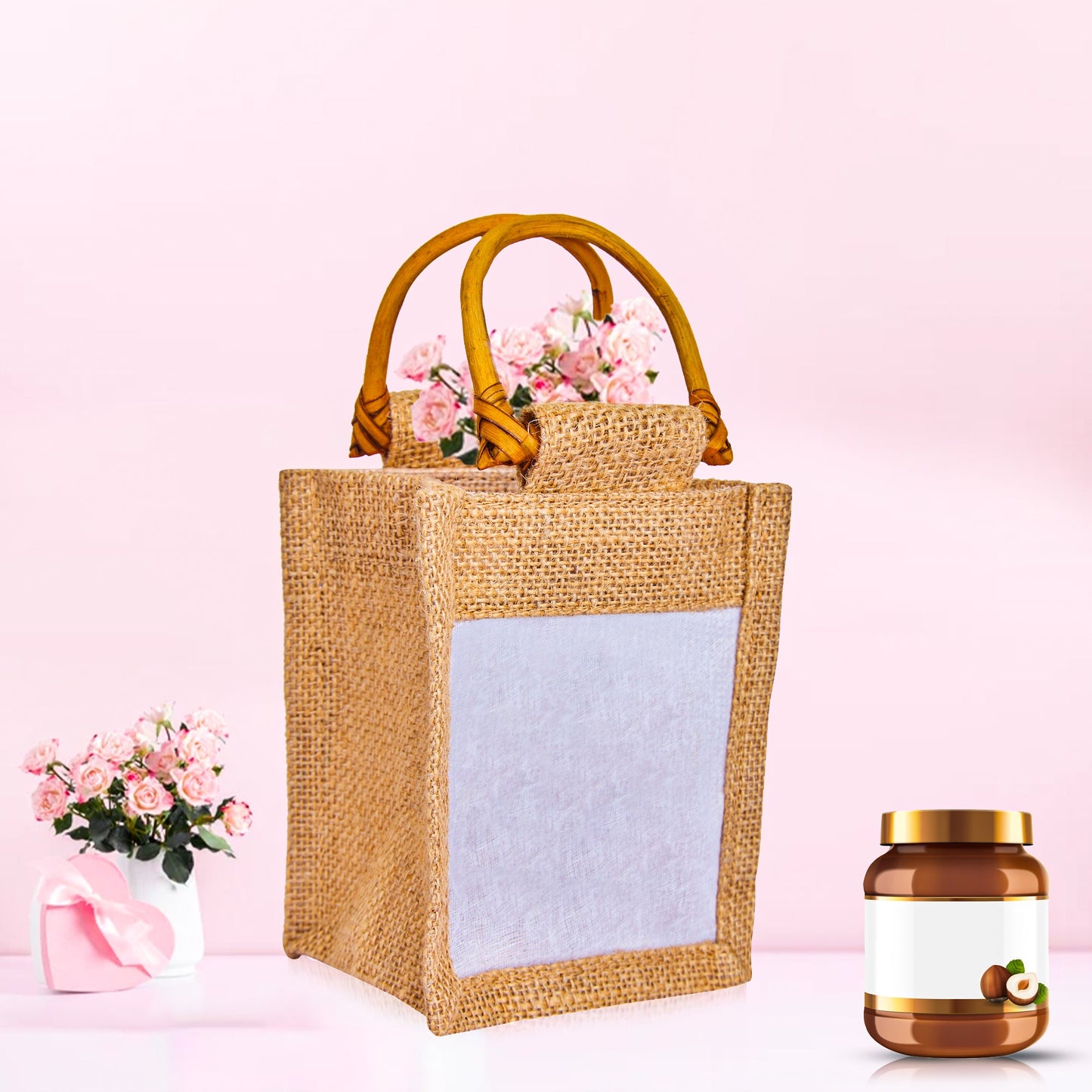 Natural Burlap Gift Bags, – Favour Bags for Weddings, Christmas, New Year, Parties, Birthday Gifts (Set of 12 )