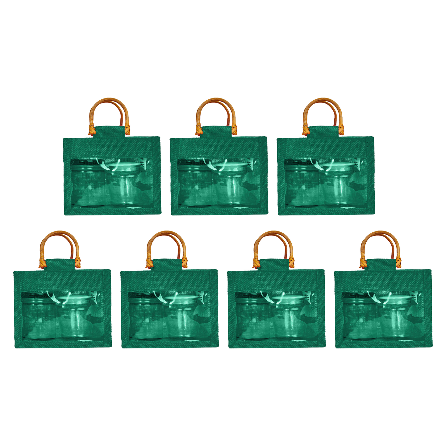 Eco-Friendly & Reusable Jute Gift Bags – Burlap Pouches for Bridesmaids, Wedding Gifts, DIY Favors (7 Pcs )