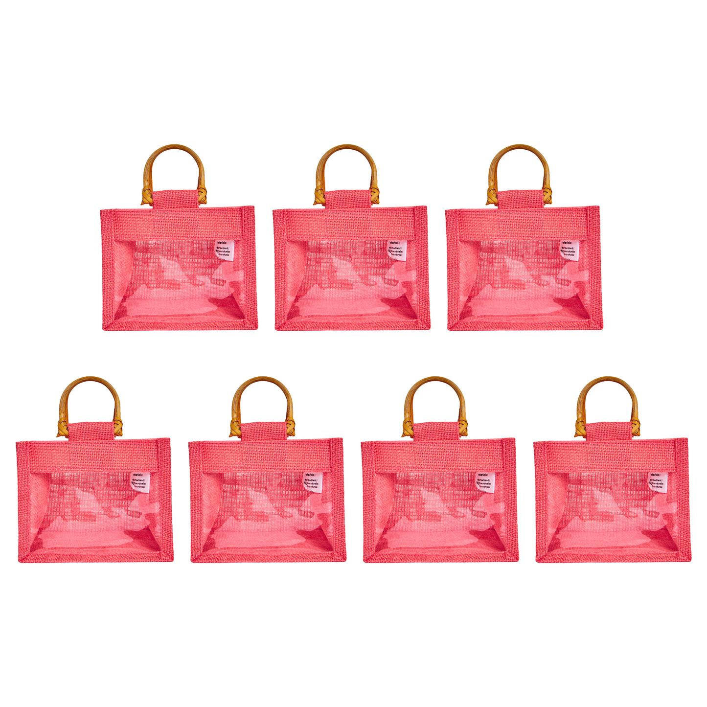 Eco-Friendly & Reusable Jute Gift Bags – Burlap Pouches for Bridesmaids, Wedding Gifts, DIY Favors (7 Pcs )