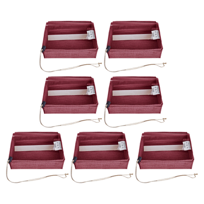 Coloured Juco Gift Boxes with Drawstring & PVC Window –Reusable Baskets for Gifting, Jewellery, Storage & Décor ( Packs of 7 )