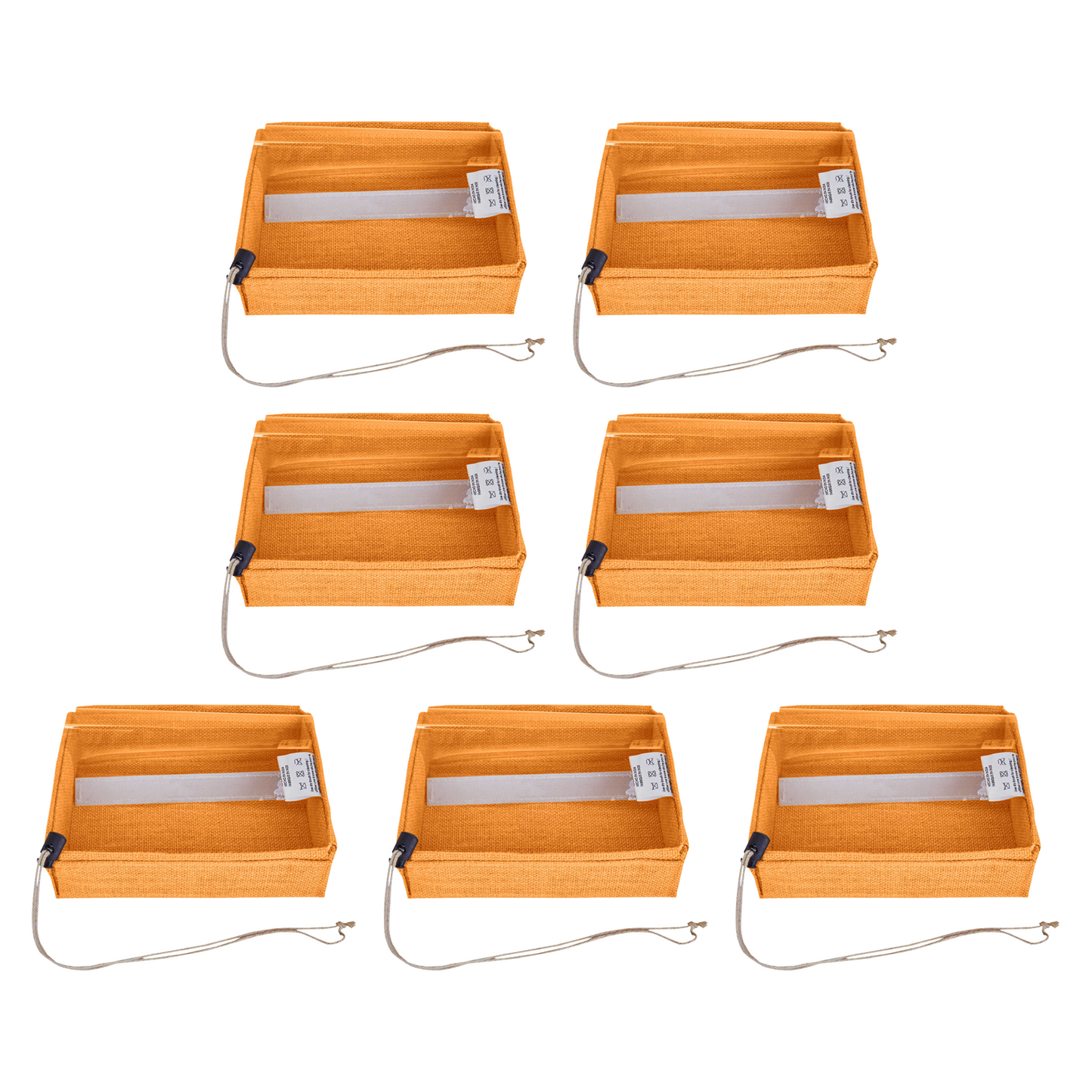 Coloured Juco Gift Boxes with Drawstring & PVC Window –Reusable Baskets for Gifting, Jewellery, Storage & Décor ( Packs of 7 )