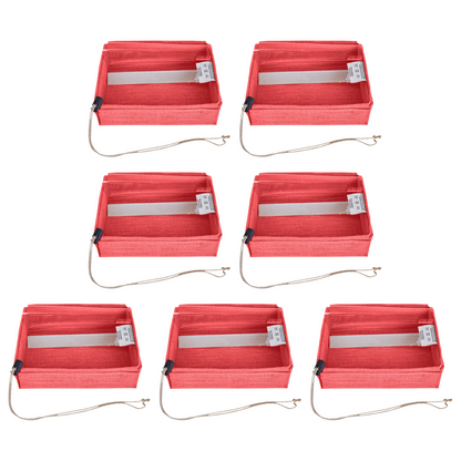 Coloured Juco Gift Boxes with Drawstring & PVC Window –Reusable Baskets for Gifting, Jewellery, Storage & Décor ( Packs of 7 )