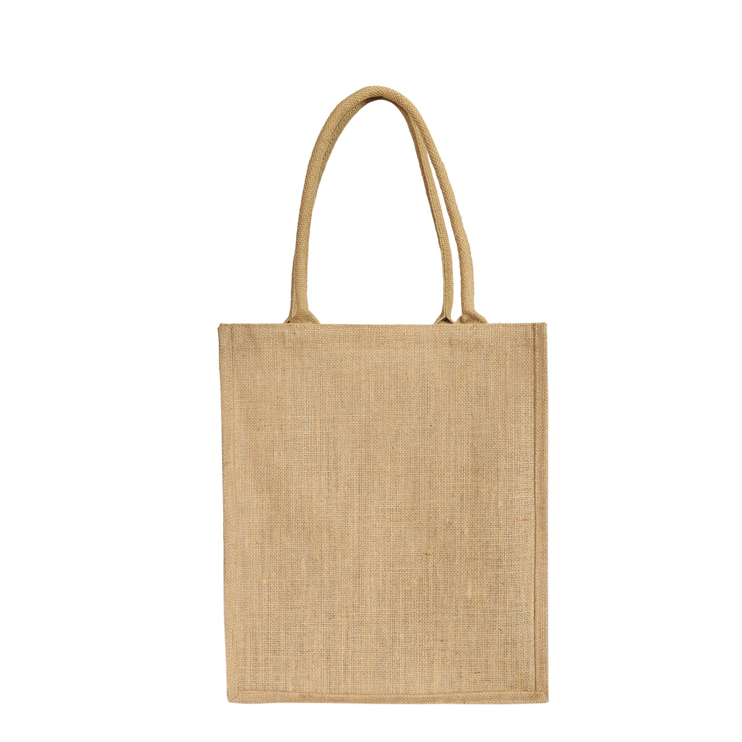 Premium Natural Reusable Jute Shopping Tote Bag - Groceries, Gifting, Travel, Christmas & Beach Trips.