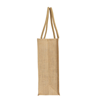 Premium Natural Reusable Jute Shopping Tote Bag - Groceries, Gifting, Travel, Christmas & Beach Trips.
