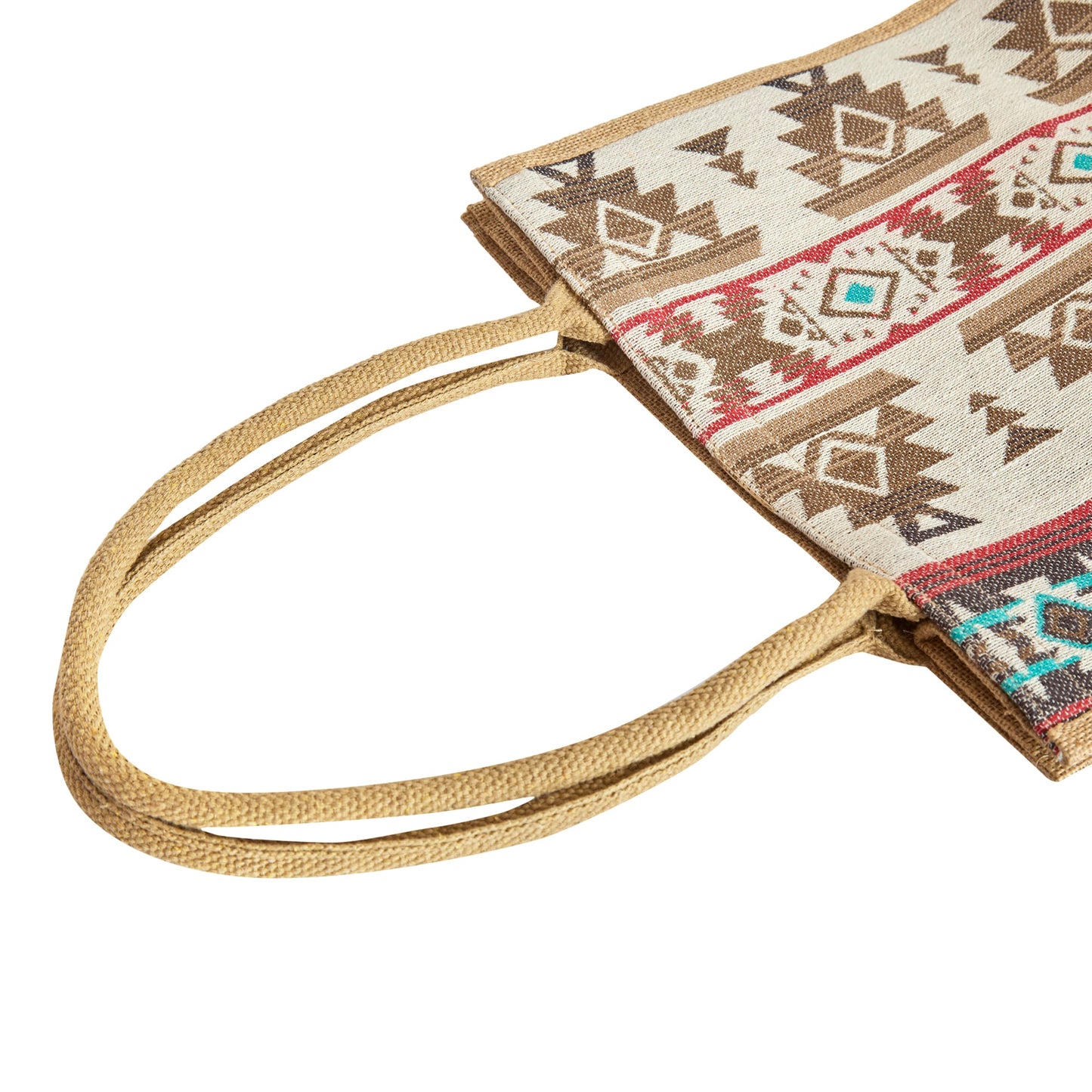 Premium Natural Reusable Jute Shopping Tote Bag - Groceries, Gifting, Travel, Christmas & Beach Trips.