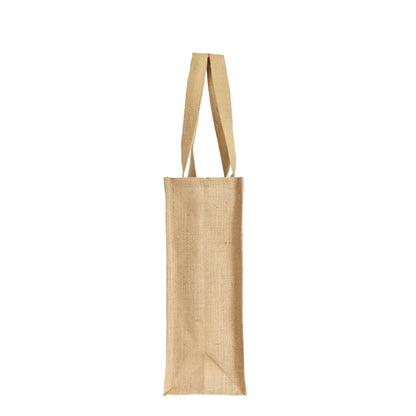Natural Jute Tote Bag with Jacquard Fabric – Eco-Friendly Bag for Groceries, Gifts, Travel, Holidays, and Beach Trips