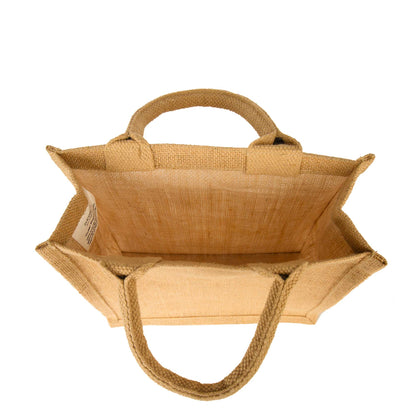 Eco-Friendly Jute Bags – Reusable Burlap Beach & Grocery Totes for Gifts, Grocery, Party Favors, Beach & Daily Use (Set of 12)