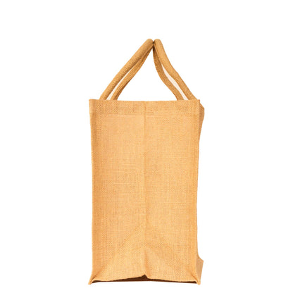 Jute Tote Bag, Reusable Shopping Bags, Wedding, Gift, Bulk Kitchen Reusable Grocery Bags (Packs of 8)