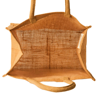 Jute Tote Bag, Reusable Shopping Bags, Wedding, Gift, Bulk Kitchen Reusable Grocery Bags (Packs of 8)