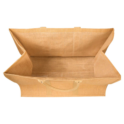 Eco-Friendly Jute Burlap Shopping Tote Bags – Reusable Bags for Beach, Grocery, Gifts & Daily Use (Set of 8)