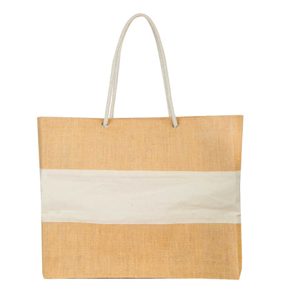 Jute Shopping Bags - Natural Burlap Totes, Reusable for Gifting, Promotions & Daily Use (Packs of 8)