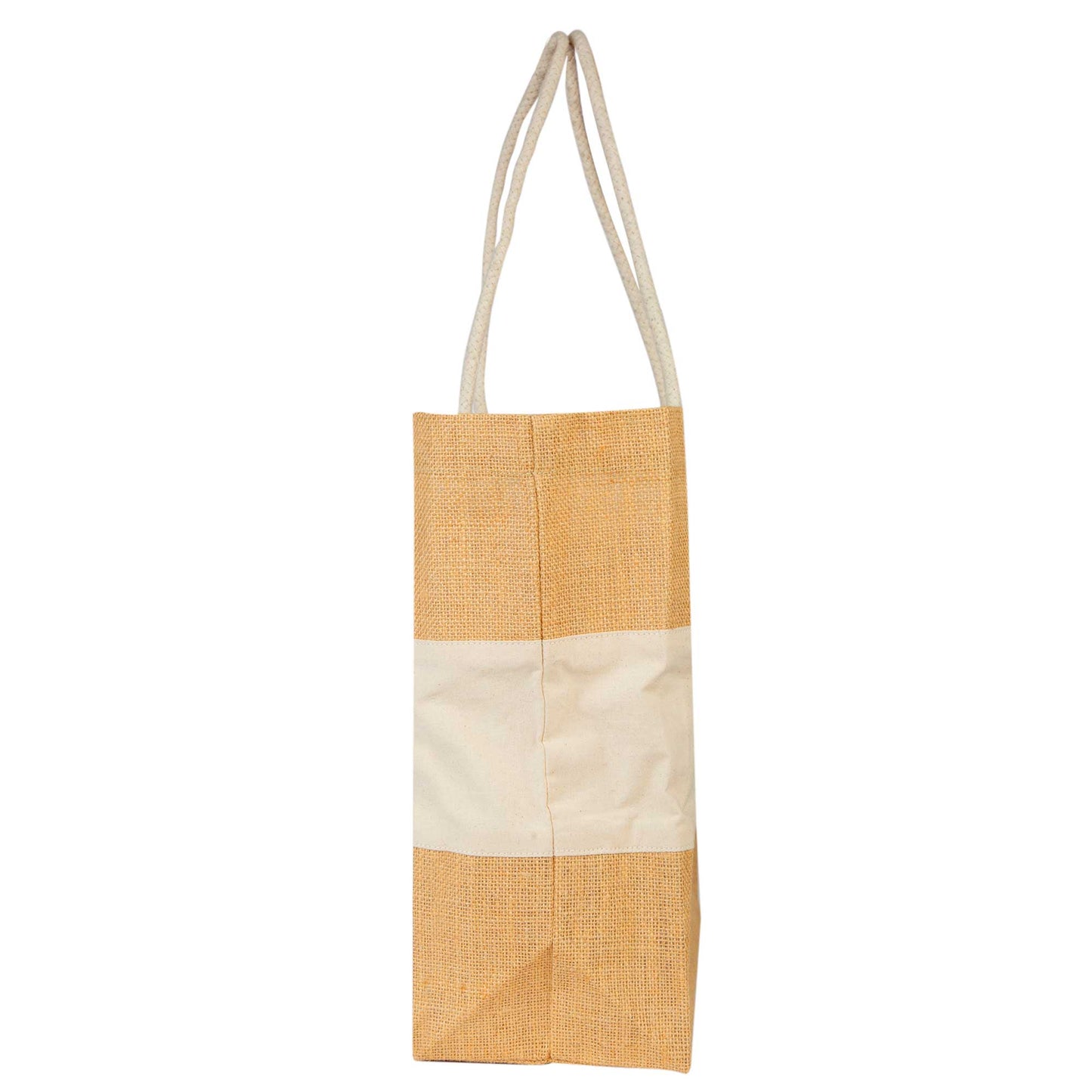 Jute Shopping Bags - Natural Burlap Totes, Reusable for Gifting, Promotions & Daily Use (Packs of 8)
