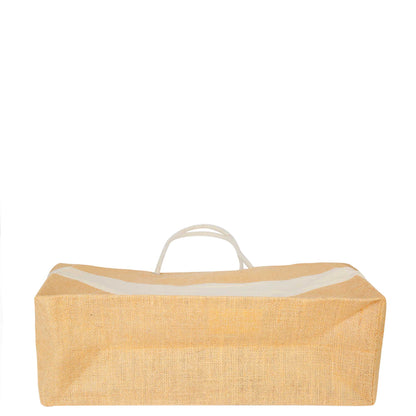 Jute Shopping Bags - Natural Burlap Totes, Reusable for Gifting, Promotions & Daily Use (Packs of 8)