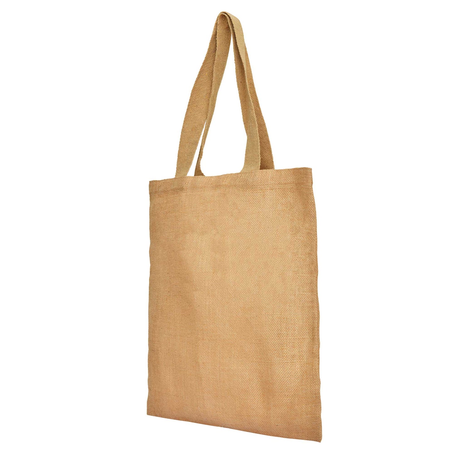Reusable Jute Burlap Tote Bags with Handles – Eco-Friendly Totes for Beach, Grocery, Weddings & Travel (Packs of 8)
