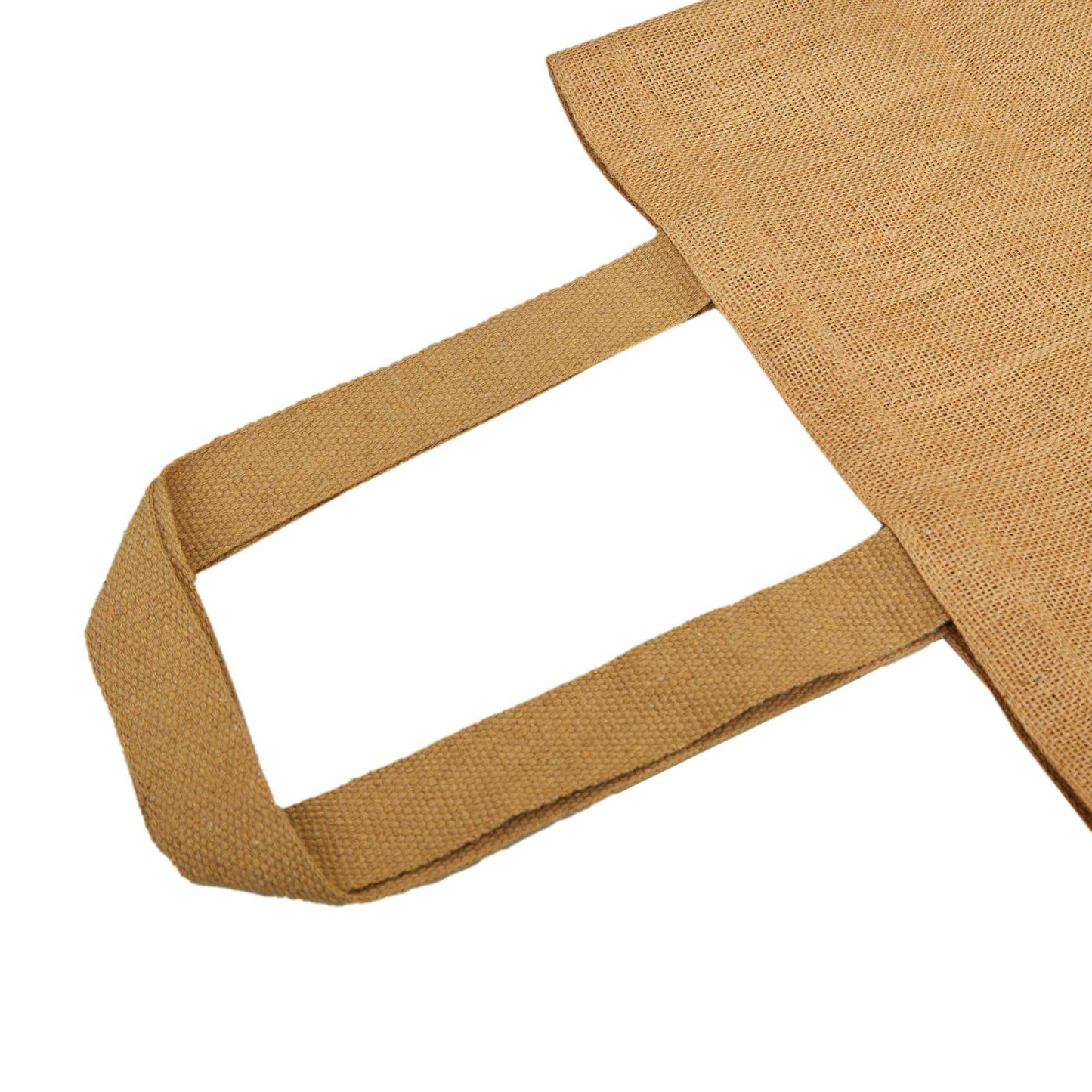 Reusable Jute Burlap Tote Bags with Handles – Eco-Friendly Totes for Beach, Grocery, Parties & Travel (Packs of 12)