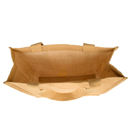 Wholesale Jute Tote Bags with Flat Handles – Reusable Burlap Bags for Women, Weddings & Shopping (Packs of 8)