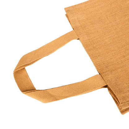 Wholesale Jute Tote Bags with Flat Handles – Reusable Burlap Bags for Women, Weddings & Shopping (Packs of 8)