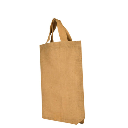 Burlap Wholesale Jute Tote Bags – Reusable Gift Bags, Bridesmaids, Weddings, and Grocery Shopping (Packs of 8)