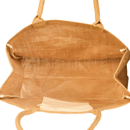 Wholesale Jute Burlap Tote Bags – Reusable Totes for Shopping, Beach, Weddings, DIY, Gifts (Packs of 12)