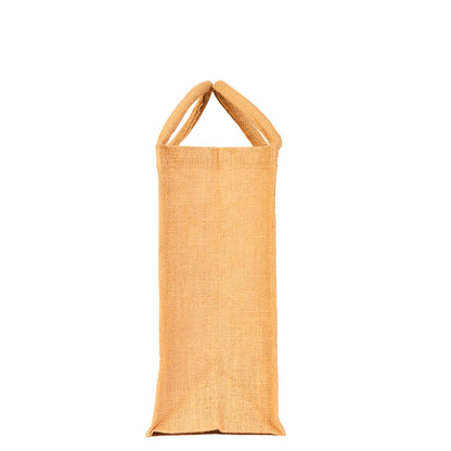 Burlap Jute Tote Bags– Durable, Eco-Friendly Totes for Shopping, Weddings, Promotional (Packs of 8)