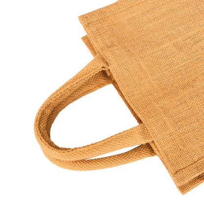 Jute Burlap Tote Bags – Reusable, Sturdy & Eco-Friendly Totes for Shopping, Events, Gifting (Set of 8)