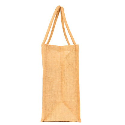 Reusable Jute Tote Bags – Wholesale Durable Totes Bag for Shopping, Beach, Gifts, DIY Crafts, Travel & Wedding (Packs of 8)