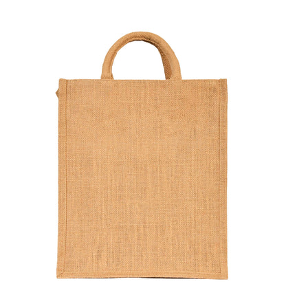 Jute Burlap Tote Bags – Multipurpose Bags in Wholesale, Grocery, Gifting, Shopping, Travel, Beach & Weddings (Packs of 12)