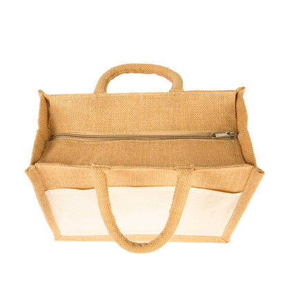 Jute Burlap Tote Bags – Multipurpose Bags in Wholesale, Grocery, Gifting, Shopping, Travel, Beach & Weddings (Packs of 12)