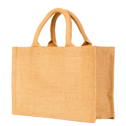 Reusable Wholesale Jute Tote Bags– Perfect for Shopping, Groceries, Bridesmaids, DIY, Weddings, Beach Trips & More (Packs of 12)
