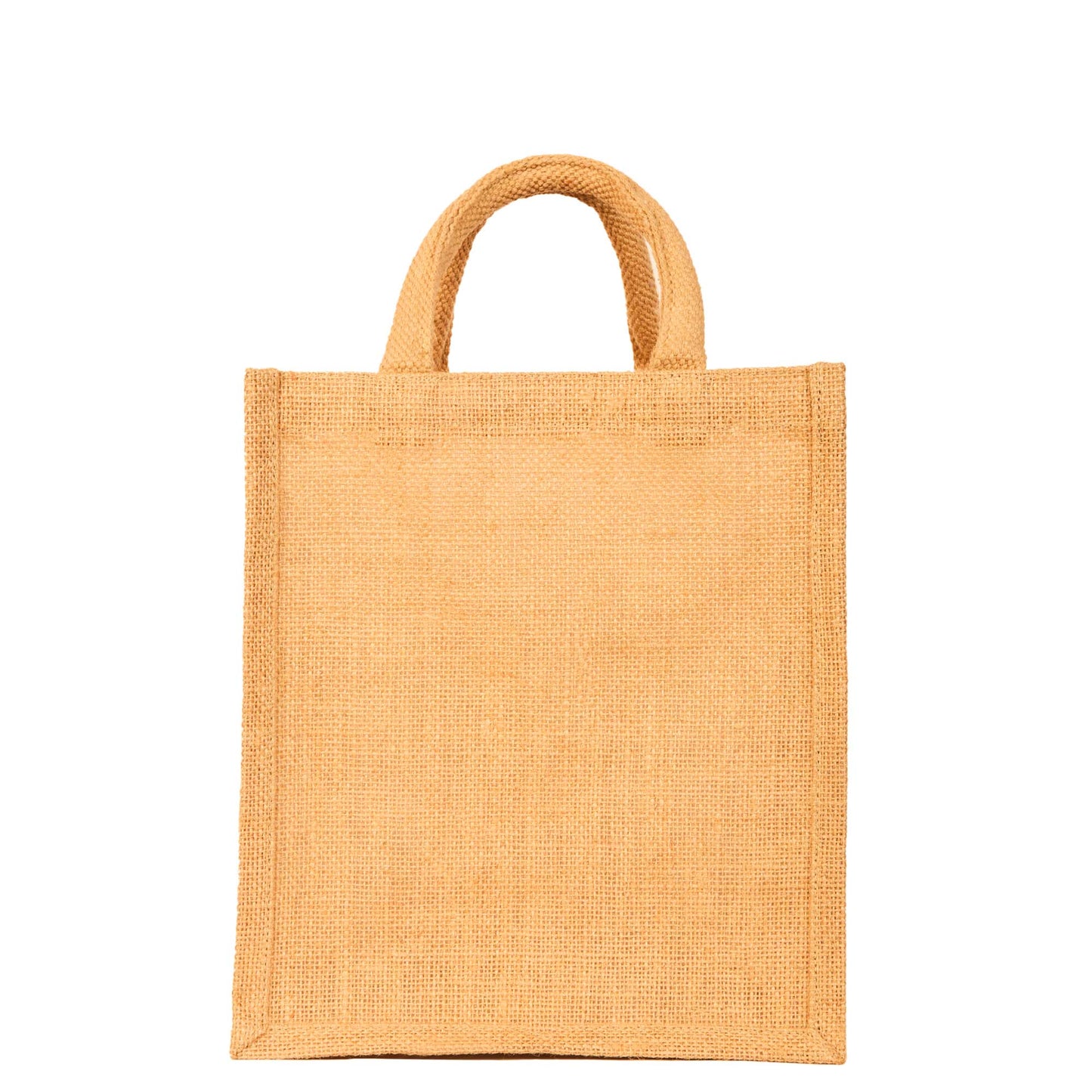 Wholesale Jute Tote Bags with Tube Handles – Reusable Blank Burlap Gift Bags, Shopping, Weddings,& Beach Trips (Packs of 12)