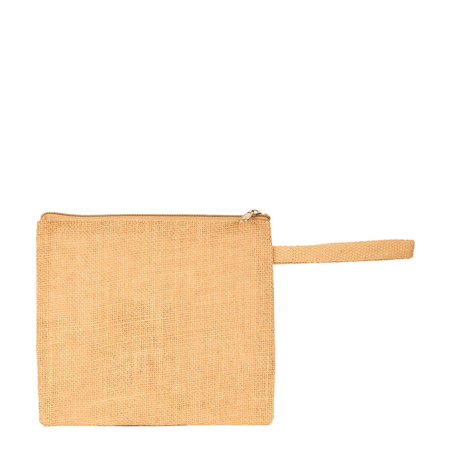 Jute Small Travel Pouch Zipper DIY Craft Pouches Pencil Case for Makeup Cosmetic Toiletry Stationary Storage (Set of 8)