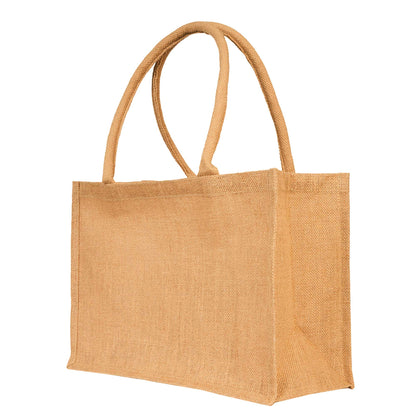 Wholesale Natural Jute Tote Bags – Reusable & Stylish for DIY, Weddings, Groceries, Beach Trips & Promotions (Packs of 8)