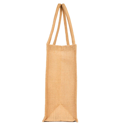 Jute Tote Bags – Reusable Burlap Shopping Bags, Weddings, DIY Crafts, Gifts, and Kitchen Groceries (Packs of 12)