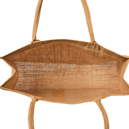 Jute Tote Bags – Reusable Burlap Shopping Bags, Weddings, DIY Crafts, Gifts, and Kitchen Groceries (Packs of 12)