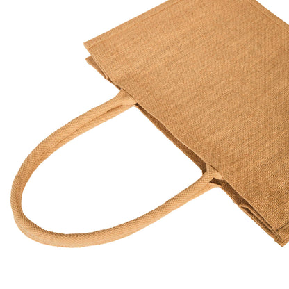 Jute Tote Bag, Reusable Wholesale Shopping Bags Burlap Gift Bags, Grocery Bags for Women Wedding DIY Art Crafts (Set of 8)