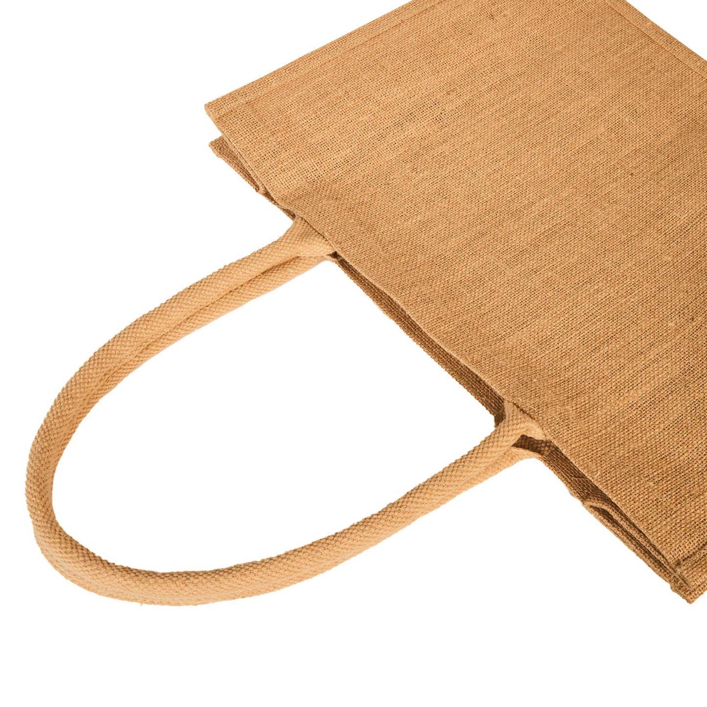 Jute Tote Bags – Reusable Burlap Shopping Bags, Weddings, DIY Crafts, Gifts, and Kitchen Groceries (Packs of 12)