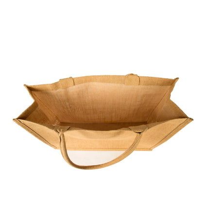 Jute Tote Bags – Reusable Burlap Shopping Bags, Weddings, DIY Crafts, Gifts, and Kitchen Groceries (Packs of 12)