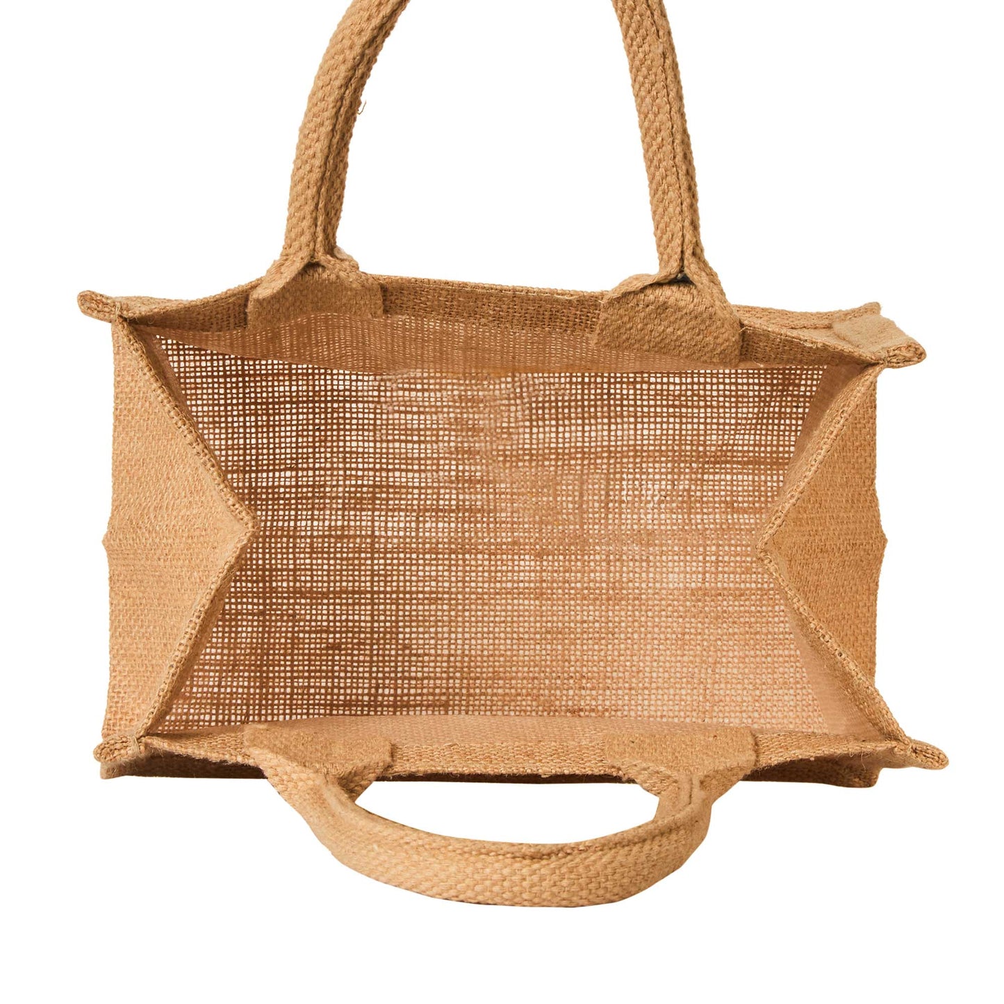 Reusable Burlap Tote Bags with Handles – Wholesale Jute Gift Bags for Shopping, Weddings, DIY & Beach Parties (Packs of 8)