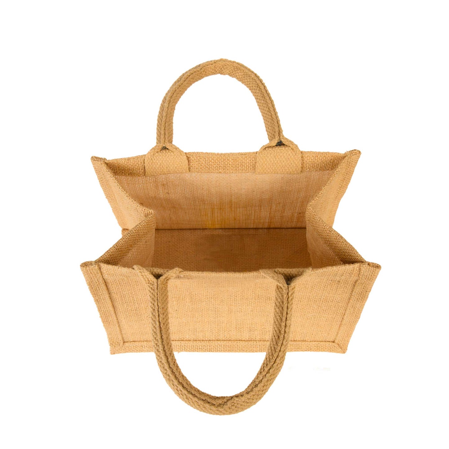 Reusable Burlap Tote Bags with Handles – Wholesale Jute Gift Bags for Shopping, Weddings, DIY & Beach Parties (Packs of 8)