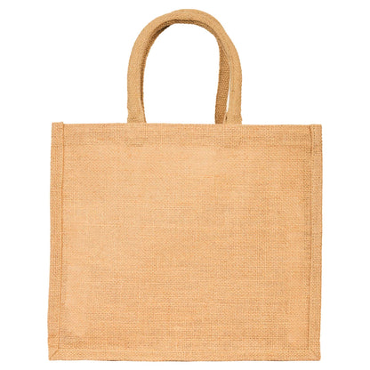 Burlap Jute Tote Bags–  Wholesale Reusable Bags for Shopping, Travel, Weddings, Beach & Gifts (Packs of 12)